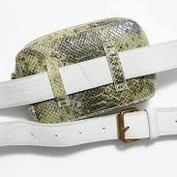 NWOT Free People Kelly Green Croc Belt Bag main image 4